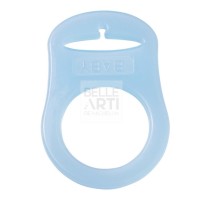 ANELLO IN SILICONE PER CATENA CIUCCIO AZZURRO