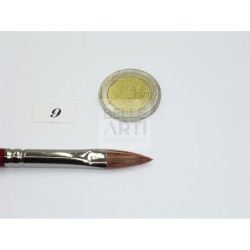 PENNELLO LINGUA DI GATTO S. 980 PELO DI BUE EXTRA MAN. LUNGO N. 9