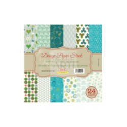 BLOCCO CARTA SCRAPBOOKING 24 FG ASSORTITI 230 GR F.TO 25.4 X 25.4 CM