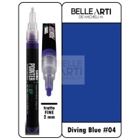 Pentinter 02 Punta Tonda Acrylic Punta 04 Nurkowanie Blue Punta