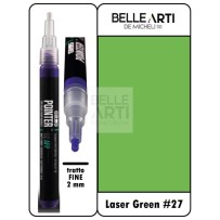 PENNARELLO POINTER 02 APP A PUNTA TONDA BASE ACRILICA 27 LASER GREEN
