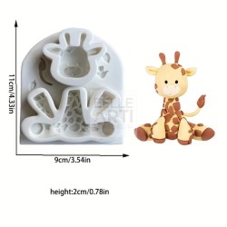 STAMPO IN SILICONE SET X6 PZ ANIMALI 13X8X2 CM PER CANDELE - SOYA - RESINA - GESSO SINTETICO - JESMONITE