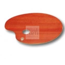 TAVOLOZZA OVALE IN LEGNO EVAPORATO OLIATO 18X24