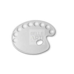 TAVOLOZZA OVALE IN PLASTICA 30 X 22