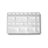 TAVOLOZZA RETTANGOLARE IN PLASTICA + COPERCHIO 20 X 30