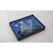 AEROGRAFO IN KIT BD-116AK FENGDA UGE. 0.2 - 0.3 - 0.5 CON TUBO ARIA SERB. 2 - 5 - 13 CC A PISTOLA