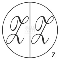 SIGILLO MEZZA LUNA IN BRONZO LETTERA Z