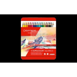 MATITA SUPRACOLOR ACQUARELLABILE SCATOLA IN METALLO DA 18 COL.
