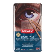 PASTELLI IN MATITA COLORATI SERIE " LIGHTFAST " CONFEZIONE IN LATTA DA 12 PZ.