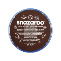 COLORE PER IL BODY ART, VISO, BELLY PAINTING  - FARD ACQUARELLABILE DA 18 ML 999 MARRONE SCURO