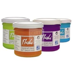 COLORE ACRILICO FLASHE DA 125 ML. 354 ROSA TYRIEN***