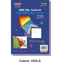 CARTA COLORATA A4 220GSM VIOLA
