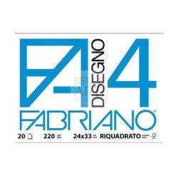 BLOCCO DA DISEGNO FABRIANO F4 24X33 20 FG LISCIO/RIQUADRATO