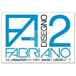 ALBUM DA DISEGNO FABRIANO F2 33X48 10 FG LISCIO/RIQ.