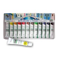 COLORI AD OLIO LEBEZ IN SET DA 12 TUBI DA 12ML