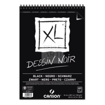 BLOCCO CARTA SPIRALATO MULTITECNICA SERIE XL " DESSIN NOIR " 40 FG. F.TO A3 150 GR