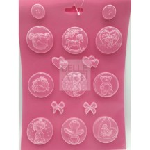 STAMPO PVC MORBIDO F.TO A4  " LITTLE BABY "