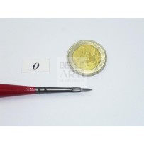 PENNELLO LINGUA DI GATTO S. 812 FILATO SINTETICO ARGENTO MAN. BILANCIATO N. 0