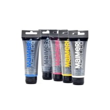 ASSORTIMENTO " PRIMARY SET " COLORI ACRILICI 5 TUBI DA 75 ml