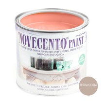 SMALTO " NOVECENTO PAINT " SMALTO GESSOSO 0.50 LT. TERRACOTTA