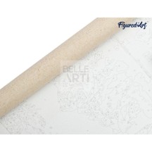 DIPINTO PREDISEGNATO CON I NUMERI DA COLORARE - KIT - FORMATO 40X50 Campo Di Papaveri ( Monet )