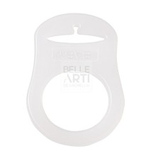 ANELLO IN SILICONE PER CATENA CIUCCIO BIANCO