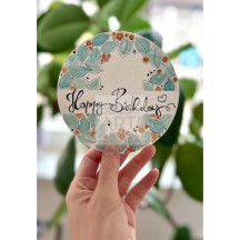 100% BOMULL PAPPERSBLOCK FÖR VATTENFÄRG "ROUND PAD" DIAMETER 13 CM - 300 GR 30 ARK. FINKORN