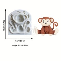 STAMPO IN SILICONE SET X6 PZ ANIMALI 13X8X2 CM PER CANDELE - SOYA - RESINA - GESSO SINTETICO - JESMONITE