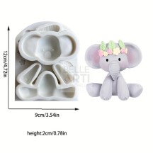 STAMPO IN SILICONE SET X6 PZ ANIMALI 13X8X2 CM PER CANDELE - SOYA - RESINA - GESSO SINTETICO - JESMONITE