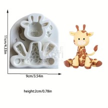 STAMPO IN SILICONE SET X6 PZ ANIMALI 13X8X2 CM PER CANDELE - SOYA - RESINA - GESSO SINTETICO - JESMONITE