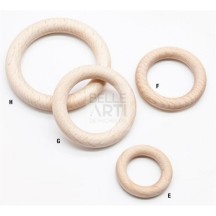 ANELLO LEGNO IN FAGGIO NATURALE DIAM. EST. 100 MM DIAM. INT. 75 MM H. 13 MM