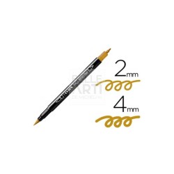 PENNARELLO AQUA BRUSH DUO DUE PUNTE OCRA D'ORO 83