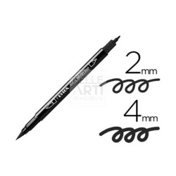 PENNARELLO AQUA BRUSH DUO DUE PUNTE NERO CHIARO 99