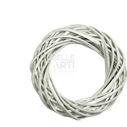 CORONA DI VITICCIO DIAM. 20 CM. BIANCO