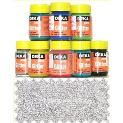 COLORE PER STOFFA DEKA PERM GLITTER DA 25ml 29 ROSA