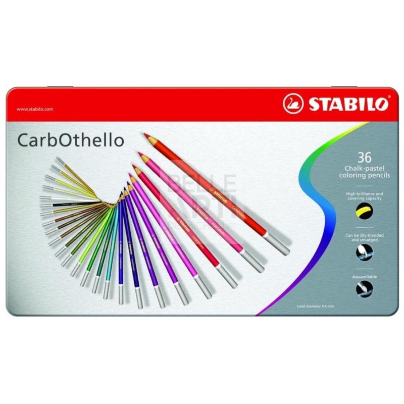 PASTELLI ACQUERELLABILI STABILO CARBOTHELLO IN SCATOLA DI METALLO DA 36 PZ