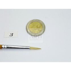 PENNELLO TONDO S. 350 PELO IN SETOLA CINESE MAN. CORTO N. 3