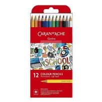 CDA SCHOOL MATITE PERM. 12 COL CARTONATO