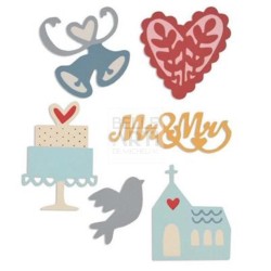 FUSTELLA THINLITS SET X6 MATRIMONIO