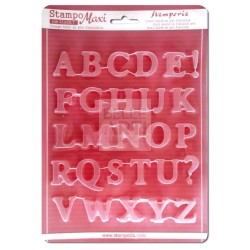 STAMPO PVC MORBIDO F.TO A4 ALFABETO