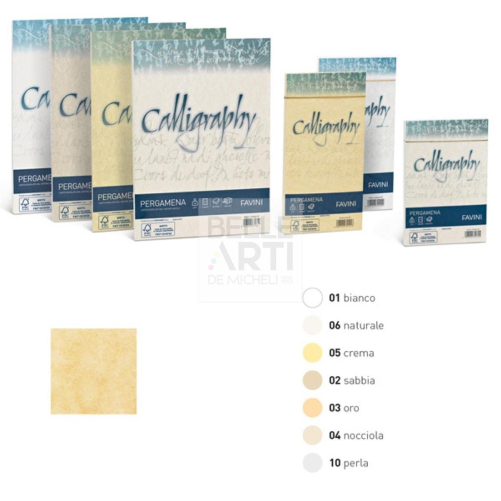 CARTA CALLIGRAPHY PERGAMENA 190GR A4 ORO