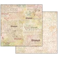 FOGLIO DOPPIA FACCIA FARFALLE E SCRITTE