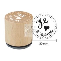 TIMBRO DECORATIVO " JE T'AIME "