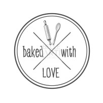TIMBRO DECORATIVO " BAKED WITH LOVE   "