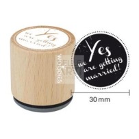 TIMBRO DECORATIVO " WE YES ARE GETTING MARRIED! "