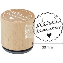 TIMBRO DECORATIVO " MERCI BEAUCOUP "