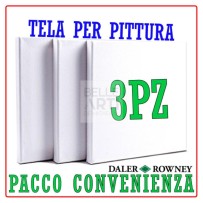 TELA PITTURA CONFEZIONE OFFERTA DA 3 PZ. D&R SERIE SIMPLY F.TO 24X30