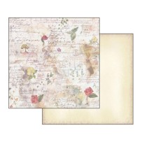 FOGLIO DOPPIA FACCIA F.TO 30X30 CM FIORI E POESIE