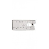 TAVOLOZZA RETTANGOLARE IN PLASTICA BIANCA F.TO 17X25