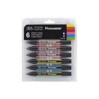 CONFEZIONE SET DA 6 PENNARELLI PROMARKER TONI VIBRANTI - VIBRANT TONES